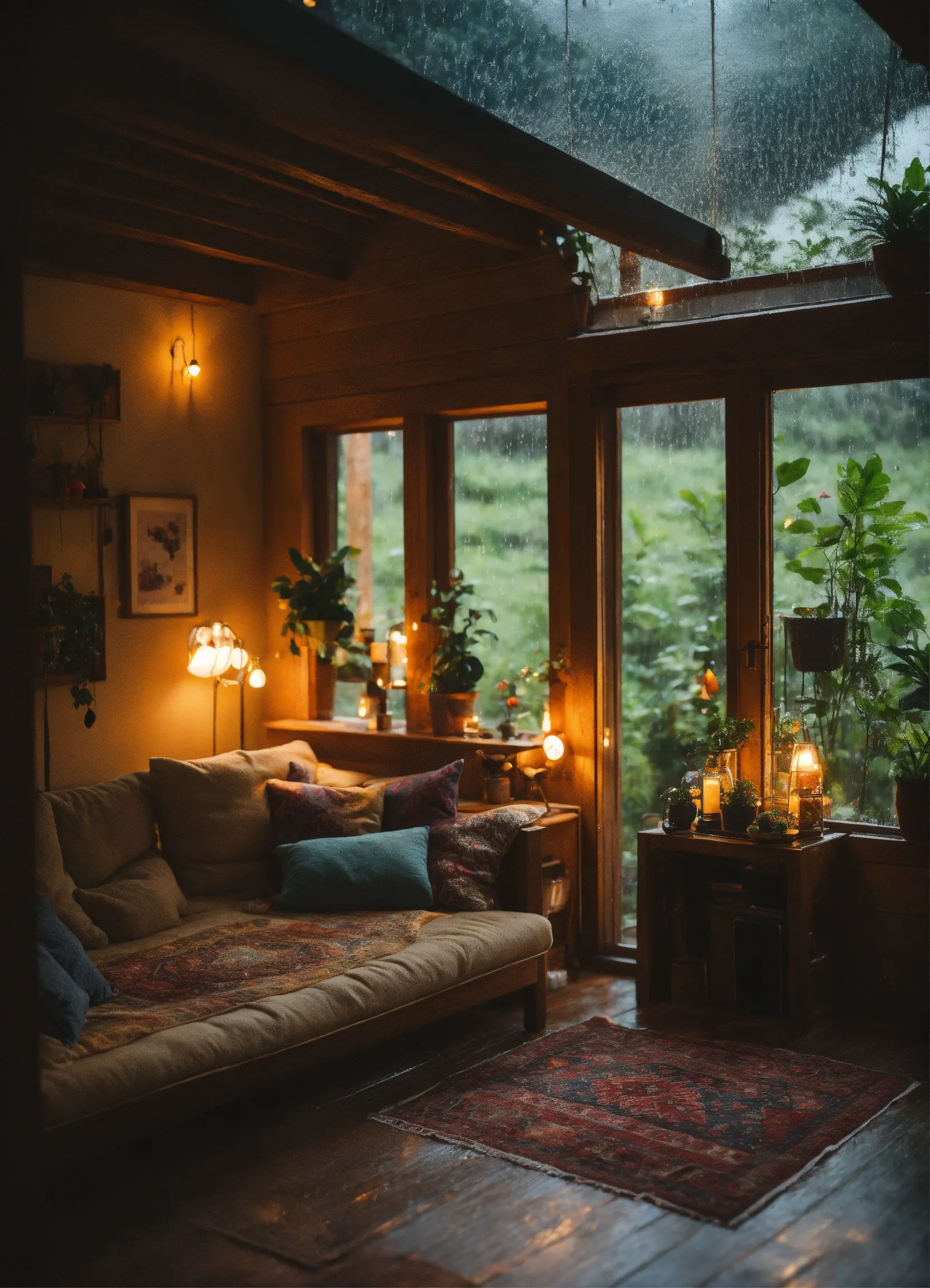 Home office with ergonomic sustainable furniture and natural lighting